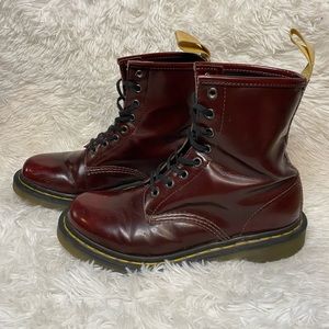 Vegan Cherry Red Dr. Martens